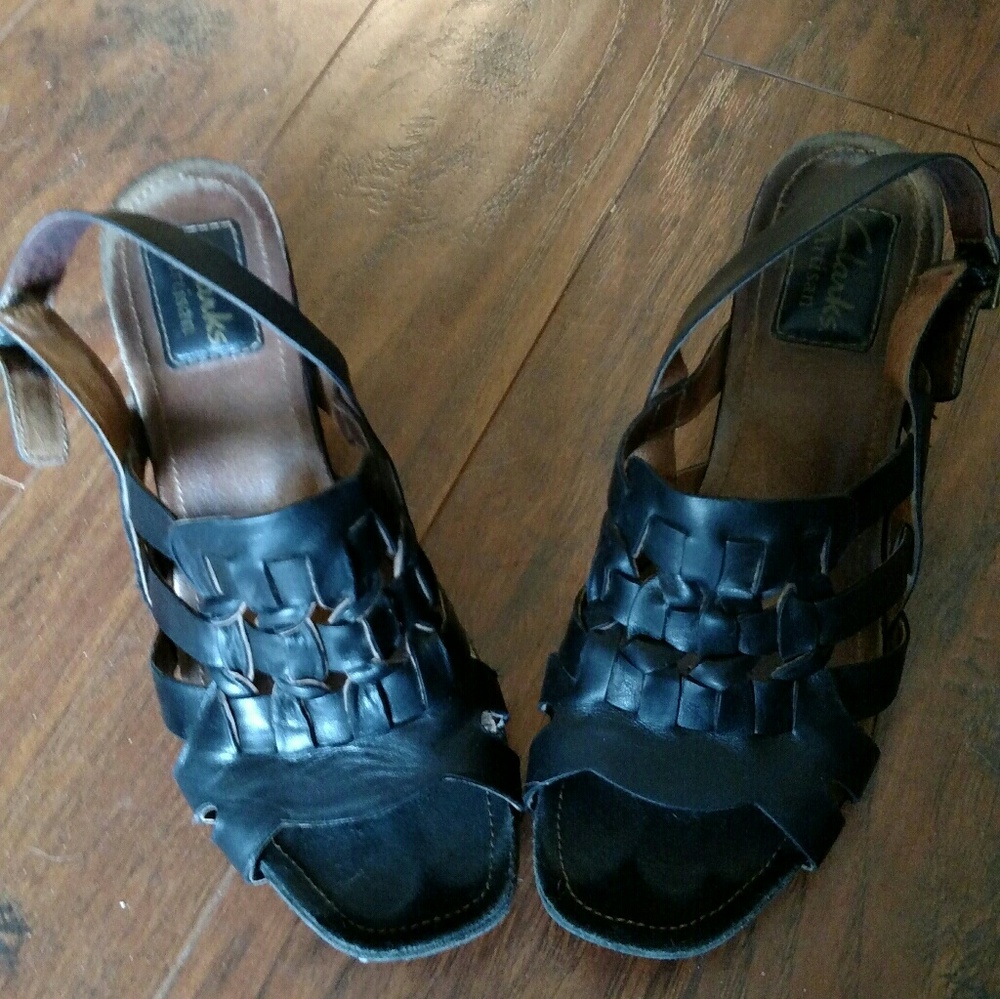 Clarks Artisan Black Heels
